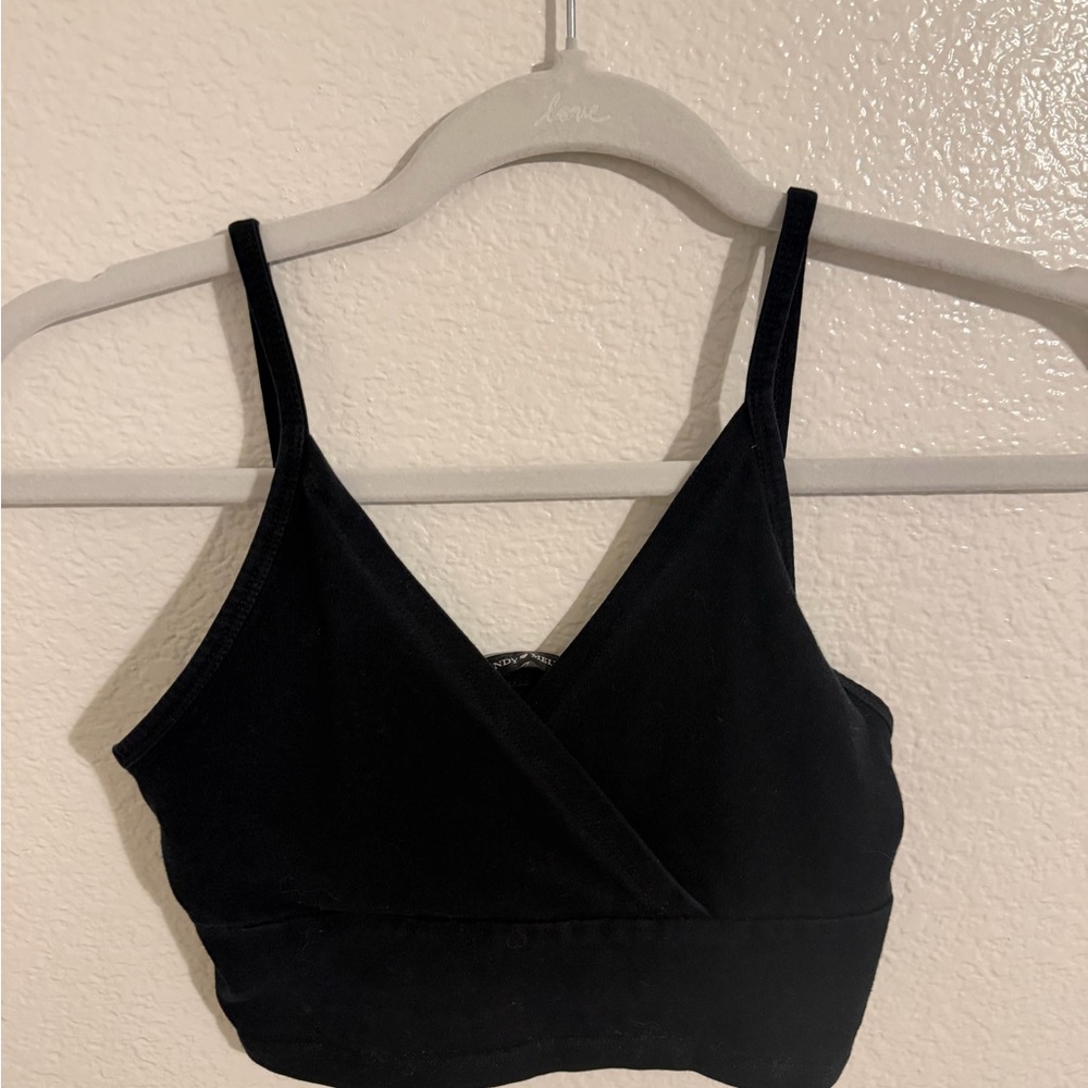 Brandy Melville Black Crop Top